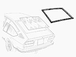 Rear screen rubber seal Alfetta GTV (without insert)