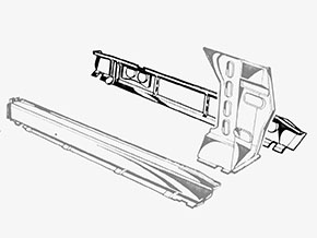 Sottoporta centrale Spider 66 - 93 sinistro