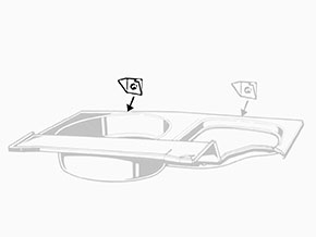 Supporto per paraurti post. DX 1300 - 2000 GT Bertone