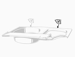 Supporto per paraurti post. SX 1300 - 2000 GT Bertone