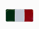Bandiera adesivo Italia smaltato (78mm x 36mm)