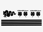 Serie adhesivi Alfa GTA (nero)