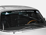 Front screen sticker Autodelta Corse black