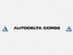 Front screen sticker Autodelta Corse black