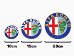 Adesivo Alfa Romeo rotondo (15cm)