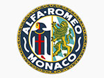 Sticker Alfa Romeo Monaco round (5cm) white