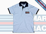 MARTINI RACING 1970s Polo Shirt azzurro M