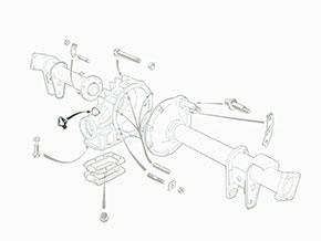 Tampone fine corsa differenziale 1300cc - 2000cc