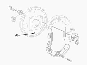 Piastrina per perno freno a mano 105 / 115