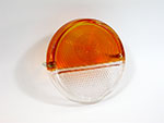 Rear light lens  Fiat Dino Spider orange / white