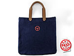 Shopper bag OKP Racing Club sea blue washed