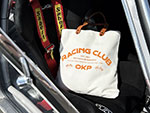 Shopper bag OKP Racing Club off white / orange