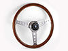 Nardi Classico 360 wood / silver holed spokes 360 mm