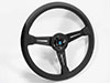 Nardi Classico 360mm black leather / black spokes