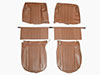 Set (2) front seat covers Giulia Super 65-72 scay brown