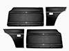 Set (4) door panels black 1300 - 1750 GT / GTV 1. series