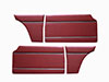 Set (4) door panels bordeaux red  1300 - 1750 GT / GTV