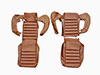 Set (2) Seat covers front 1750 GTV Bertone 1.S scay brown