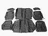 Complete seat cover 1750 GTV Bertone MK 2 scay black