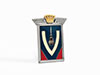 Emblem Vignale with crown enamel 30 x 53mm