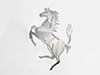 Ferrari horse badge large chromed 110mm 1. Serie