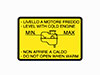Sticker for coolant overflow container Alfetta GTV / 6