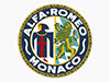 Sticker Alfa Romeo Monaco round (5cm) white