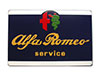 Cartello smaltato Alfa Romeo Service 800 x 550mm